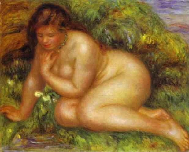 Bather, looking at his reflection (Psyche)_1910